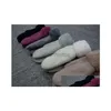 Gants d'hiver en laine douce pour femmes, mitaines de conception simple, couleur pure, grâce au poignet, Veet 6 couleurs, 10 pièces, livraison directe, mode Acce Dh8Yx