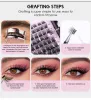 DIY-Cluster-Wimpernverlängerung, einzelne Wimpern, gemischte Länge, langlebig, weich, natürlich, falsche Wimpern, dünne Bandwimpern für Make-up zu Hause