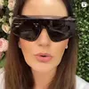 Zonnebril 2024 Fashion DN6177 Luxe Voor Vrouwen Grote Schild Cool Merk Retro Designer Mannen Bril Oculos Gafas