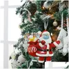 Kerstversiering Kersthars Kerstman Hanger 3D Boomornamenten Kindercadeau Vrolijke Decoratie Drop Delivery Huis Tuin Festi Dhzqv