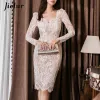 Vestidos jielur novos vestidos de renda elegantes mulheres moda magro branco senhora sexy vestido bainha pacote hip boate vestido primavera verão