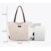 Sac fourre-tout décontracté pour femmes, sac à bandoulière de grande capacité pour ordinateurs portables, sac à main de Shopping en coton avec poignée en cuir et lin, fourre-tout Portable Simple 240127