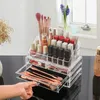 Acrylic Organizer For Cosmetics Makeup Organizer Clear Cosmetic Storage Box Storage Drawers Jewelry Box Mask Holder Stackable 240130