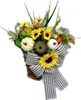 Decoratieve bloemen Pompoen Bloemenmand Oogstfestival Simulatie Thanksgiving Deur Hangende decoratie