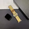 Paski ze obserwacją kosmetyków Apple Watch Band 38 mm 40 mm 41 mm 42 mm 44 mm 45 mm 49 mm luksusowe projekty HI jakość pasma obserwacyjne iwatch 8 7 6 5 4 PU skórzana ch