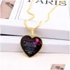 Pendant Necklaces Stainless Steel Necklace Daughter Alloy Pendant Jewelry Heart Keychain Drop Delivery Jewelry Necklaces Pendants Dhcoq