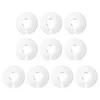 Torneiras de cozinha 10pcs manga fácil instalar coleira de encanamento durável cobertura de tubo de radiador casa válvula de ângulo branco decorativo duto torneira