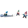 Décorations de jardin Gnome Grab Grab Alien Statue décor des intempéries et durable Perfect pour la décoration de cour de patio à pelouse extérieur