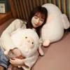 Corée gros rond agneau en peluche oreiller doux en peluche Simulation mouton en peluche poupée pour enfants chambre décor chaise coussin cadeaux 240123