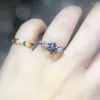 Anillos de racimo Joyería del encanto Lindo Gato Oreja Diseño de moda Dedo ajustable para las mujeres Anillo de compromiso de boda romántico Accesorios de lujo