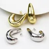 5 Pair Retro Metalic Earrings Smooth Metal Hook Shape Simple Creative Design Fashion Lovely Women Jewelry 30717 240123