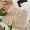 Damenhöschen, einfach, atmungsaktiv, Eisseide, Übergröße, einfarbig, bequem, Damen-Dessous, elastische Spitze, Boxer-Unterwäsche, Sicherheits-Shorts