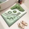 Tapetes 3D pequeno tapete de banheiro fresco
