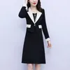 Ufficio Lady Abbigliamento professionale Moda Colletto su misura Abiti eleganti con cerniera Elegante abito da lavoro formale formale da lavoro 240131