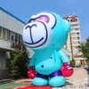 wholesale Advertising 3mH 10ft high Inflatables Blue Monkey Cartoon Model Terrestrial Animals With Free Air Blower For Sale