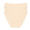 Women's Panties FINETOO 2PCS/Set Sexy Solid Color Lingerie Women Underwear Silky Female Briefs Comfortable Ladies Underpants