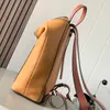 9A Diseñador Innovador Mini Mochila Bolsas de Calidad de Lujo Bolso de Piel de Becerro de Grano Suave 28.5 CM Totes de Alta Imitación