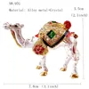 Decorative Figurines Desert Camel Figurine Trinket Boxes Vintage Metal Crystal Jewelry Storage Case Wedding Ring Holder Home Table Decors