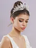 Hårklipp Fashion Crystal Rhinestone Tiaras och kronor Färgglada drottning Princess Diadems Bröllopshuvudstycke Kvinnor Huvudsmycken Tillbehör