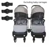 Pièces de poussette 3 pièces/ensemble, douille Portable à insérer dans les accessoires, jumeaux Linker poussette, connecteur adaptateur Durable, coupleurs noirs pour bébé