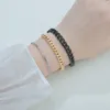 Link Bracelets Unisex 3/5/7mm Wide Bracelet Fashion Stainless Steel Curb Cuban Chain For Women Men Wrist Jewelry Gifts 1PC