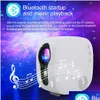 Other Home Decor Laser Galaxy Starry Sky Projector Rotating Water Waving Night Light Led Colorf Neba Cloud Lamp Atmospher Bedroom Besi Dhetq