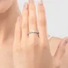Band Rings Modian Populära S925 Sterling Silver Devils Eye Ring för kvinnors mångsidiga dropplim Blue Eye Hot Selling Ring X7en