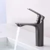 Robinets de lavabo de salle de bains WDSI tout en cuivre, robinet d'eau de lavabo gris et toilettes froides