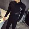 Men's Casual Shirts Fashion 2024 Shirt Male Slim Fit Beauty Embroidery Dress For Men Clothes Long Sleeve Party Tuxedo Tops