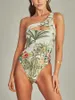 Kobiet stroju kąpielowego Kobieta w stylu kąpielowym retro na plaży 2024 Holiday Beachwear Cover-Up Asymertical Designer Bathing Suit