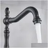 Küchenarmaturen Schwarz Bronze Küchenarmaturen Kaltmischer Wasserhahn Einhebelmischer 360 Rotation Wasserkran 220504 Drop Lieferung Hausgarten Fa Dhx6D