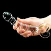 Masseur vaginal en verre de cristal transparent, double tête, énorme gode Anal, prise de cul, Stimulation du point G, jouet sexuel pour couples, masturbateur 240130