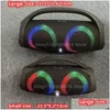 Tragbare Lautsprecher Wasserdicht 100 W Hochleistungs-Bluetooth-Lautsprecher RGB Colorf Light Wireless Subwoofer 360 Stereo Surround TWS FM Boombo Dhrjc