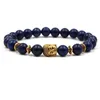 Charm armband naturliga sten lapis lazi armband pärlor reiki helande meditation energimän armband släpp leverans smycken armband dhwqm