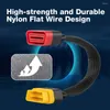 0.36m Flexible OBDII Extension Cable 16 핀 수컷에서 암컷 Nylon OBD2 커넥터 진단 도구 확장 어댑터