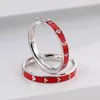 Earrings Designer For Women 18K Gold Plated Hoop Stud Earring For Girls Female Jewelry Gift