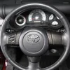 Аксессуары для интерьера для Toyota FJ Cruiser 2007-2024 ABS матовый черный/углеродное волокно автомобильный руль кнопка декоративная крышка наклейка