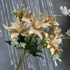 Kwiaty dekoracyjne lilia bukiet sztuczna roślina wodna w pomieszczenia zielony ślub krajobrazowy rekwizyty
