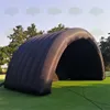 10x5x5m Outdoor Black Inflatible Stage Tent Namiot Booth Air Air Concert Shelter Dome Cover