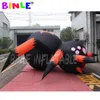 wholesale 8mW (26ft) With blower giant inflatable halloween spider/black spider animal for the roof Toys Haunted decoration