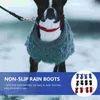 Vêtements pour chiens 3 ensembles de bottes de pluie pour animaux de compagnie chaussures d'extérieur imperméables antidérapantes