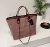 Designer clássico sacos de noite bolsa de luxo moda pérola marca etiqueta mochila das mulheres bolsas de praia bolsa feminina lona saco de mão senhoras c001