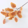 Decorative Flowers Artificial Trident Eucalyptus Leaves Branch With Berries Simulation Fake Plants For Home Wedding Party Floral Decoration