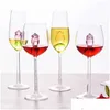 Wine Glasses Rose Wine Glasses Mugs With Inside Glass Great For Week Gifts Birthday Wedding Party Christmas Celebration 35Ed Drop Deli Dh5Ew