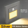 Nocne światła PIR Motion Detector Czujnik LED Schody Lampka Indukcyjna Lampa indukcyjna ludzkie podczerwienia WPŁYW SYPIALNIK SYPIALNIK