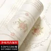 Vintage europeu espelho flor papel de parede 3d bonito floral sala estar crianças quarto decoração papéis listrado 240122