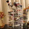 Acrylic Organizer For Cosmetics Makeup Organizer Clear Cosmetic Storage Box Storage Drawers Jewelry Box Mask Holder Stackable 240130