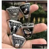 14pcs 2011 - 2023 Year Fantasy Football Team Champions Championship Ring with Wooden Box Souvenir Men Fan Gift 2022 Drop Delivery Dh9fc