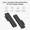 Computer Cables For Microsoft Surface Pro X 8 7 6 5 4 3 Go Book To USB Type C PD Fast Charging Tablet Plug Converter Charger Adapter