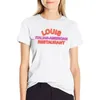 Polos femininos Louis Italiano-Americano Restaurante Camiseta Engraçada Roupas de Verão Camisetas Femininas